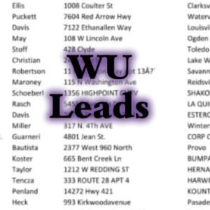 100 WU Leads