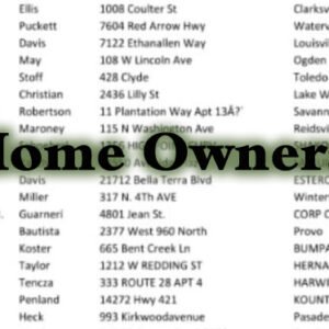 100 Home Owner leads
